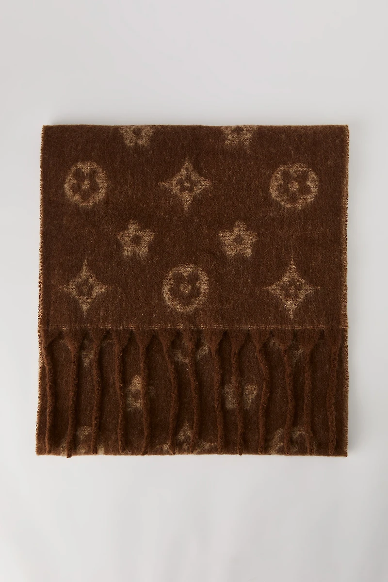 Écharpe en tissu bouclé à imprimé Status