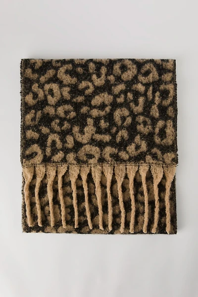 Cheetah Bouclé Scarf