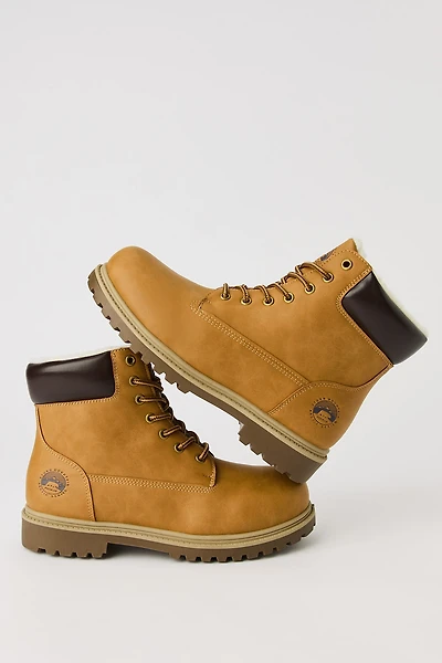 Faux Fur Lined Lace Up Boot