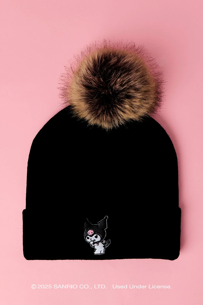 Kuromi™ Patch Knit Beanie