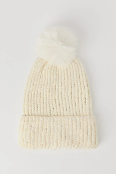 Ribbed Chenille Beanie