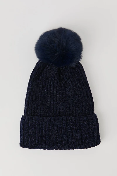 Ribbed Chenille Beanie