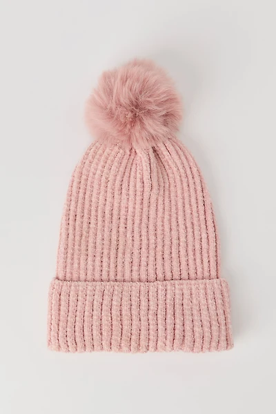 Ribbed Chenille Beanie