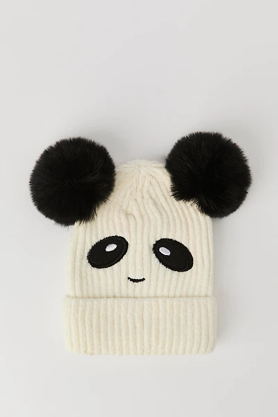 Bonnet côtelé en chenille forme de personnage