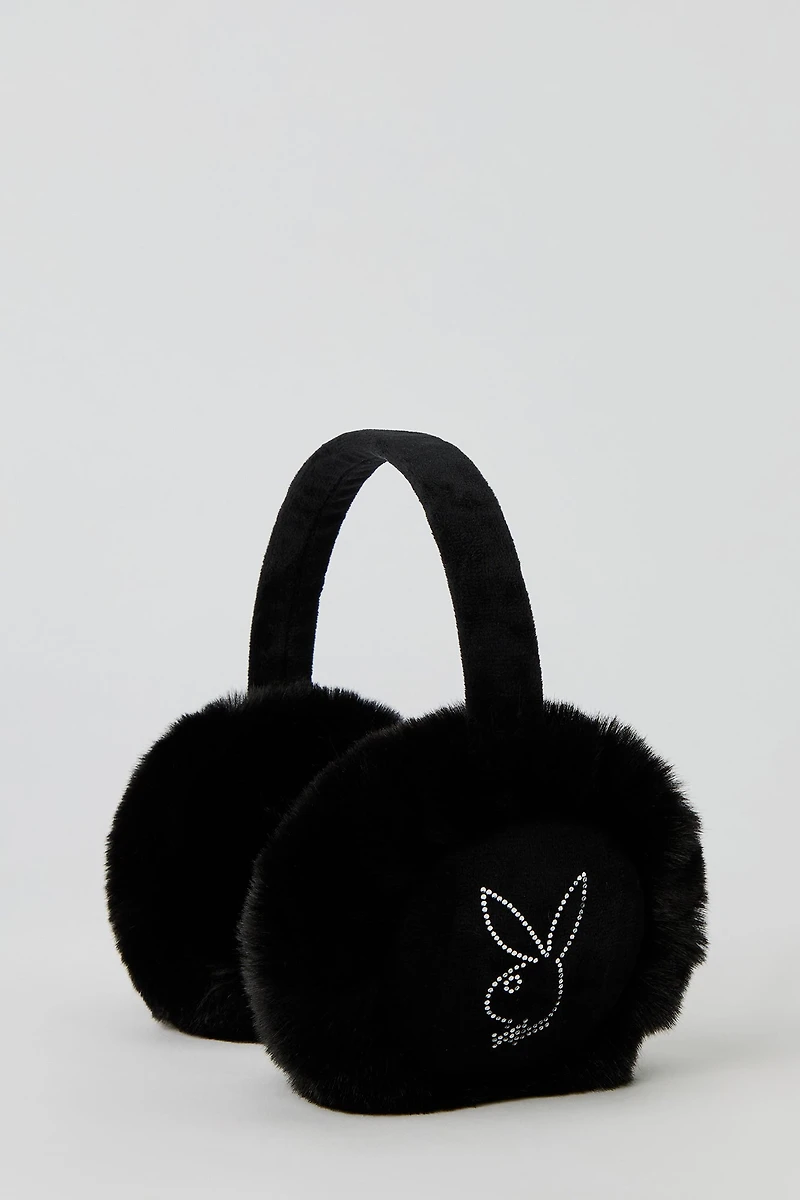 Playboy Rhinestone Earmuffs
