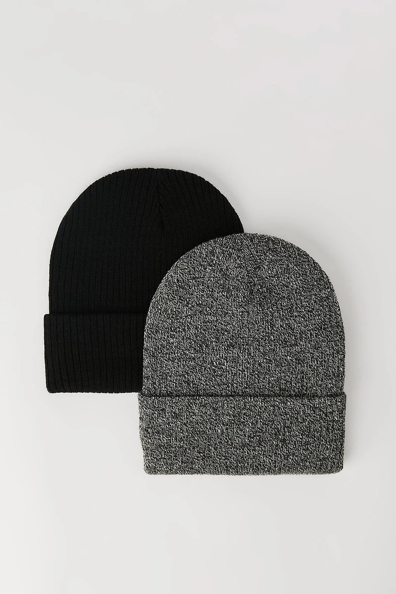 Ribbed Beanie (2 Pack)