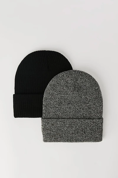 Ribbed Beanie (2 Pack)