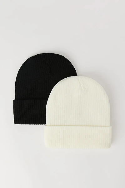 Ribbed Beanie (2 Pack)