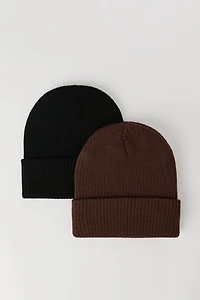 Ribbed Beanie (2 Pack)