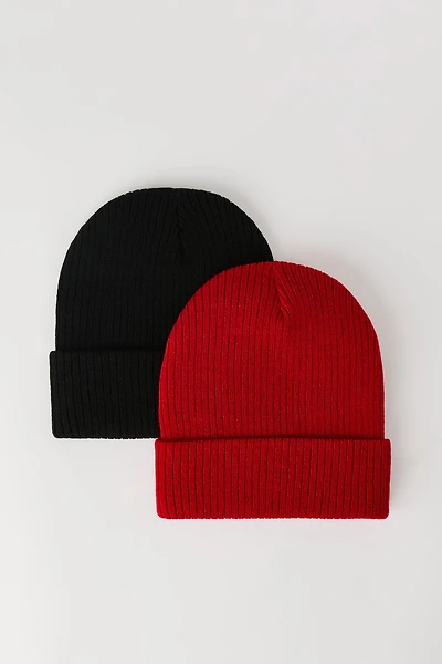 Tuque côtelée (Paquet de 2)