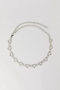 Ceinture en chaîne et pierres du Rhin