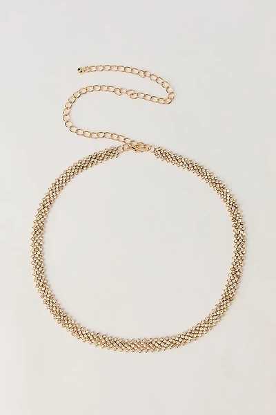 Rhinestone Chain Belt