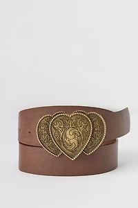Western Heart Buckle Belt