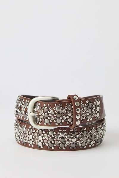 Rhinestone Studded Belt