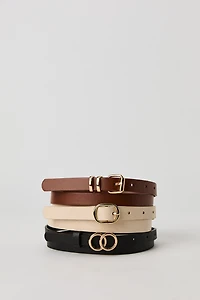 Faux Leather Belt (3 Pack)