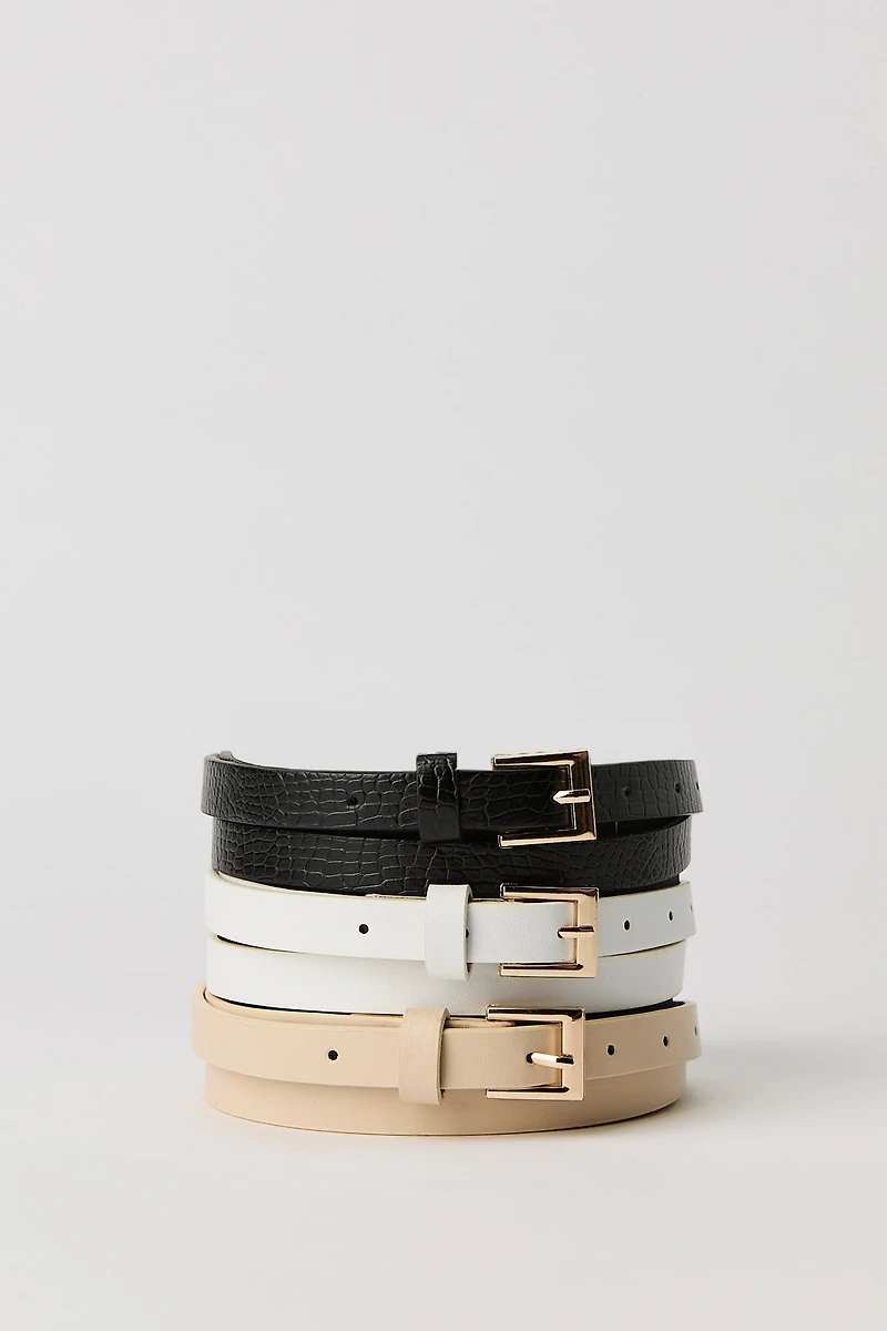 Ceintures minces (Paquet de 3)