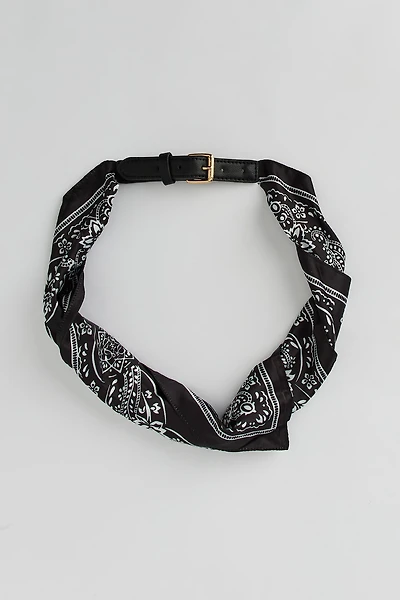 Paisley Printed Scarf Belt