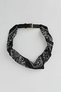Paisley Printed Scarf Belt