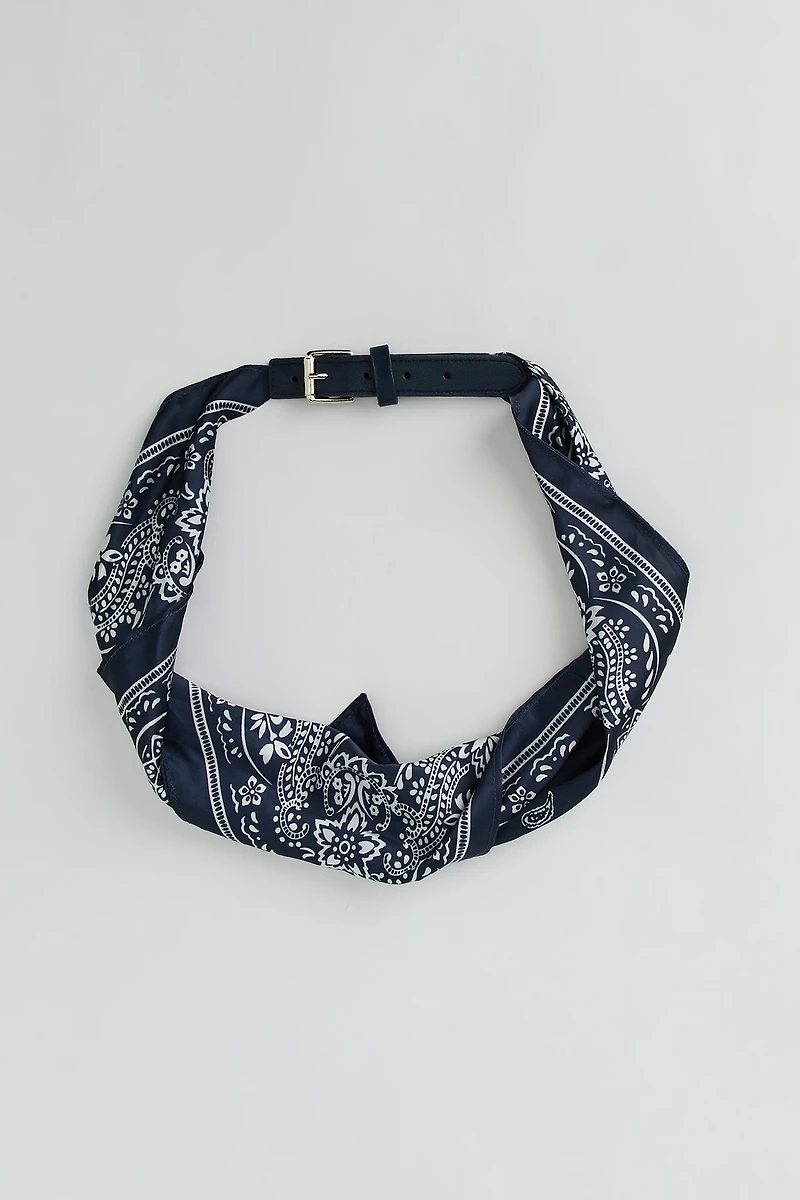 Ceinture-écharpe avec motif cachemire