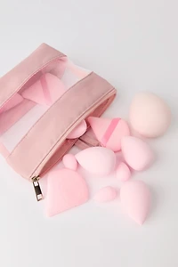 Trousse de maquillage et ensemble d'éponges (Lot 14)
