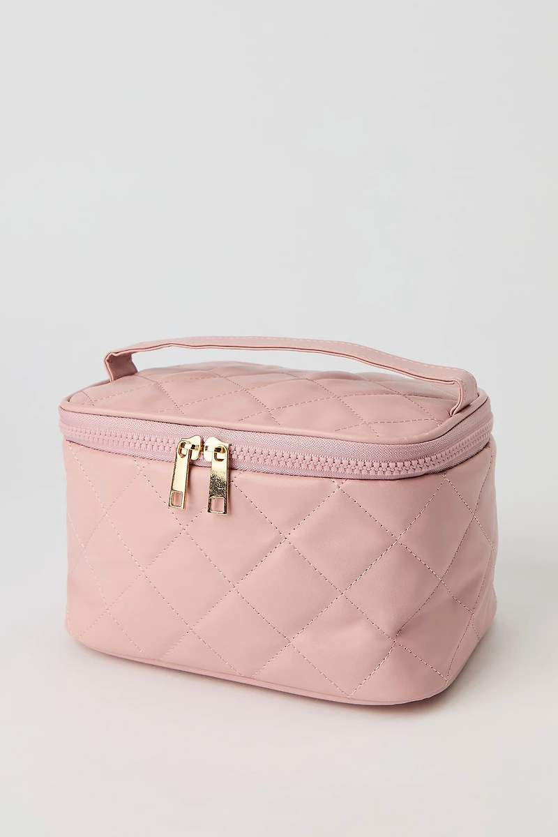 Trousse de maquillage matelassée