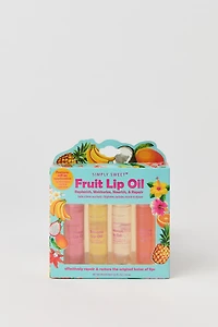 Huile à lèvres aux fruits (paquet de 4)