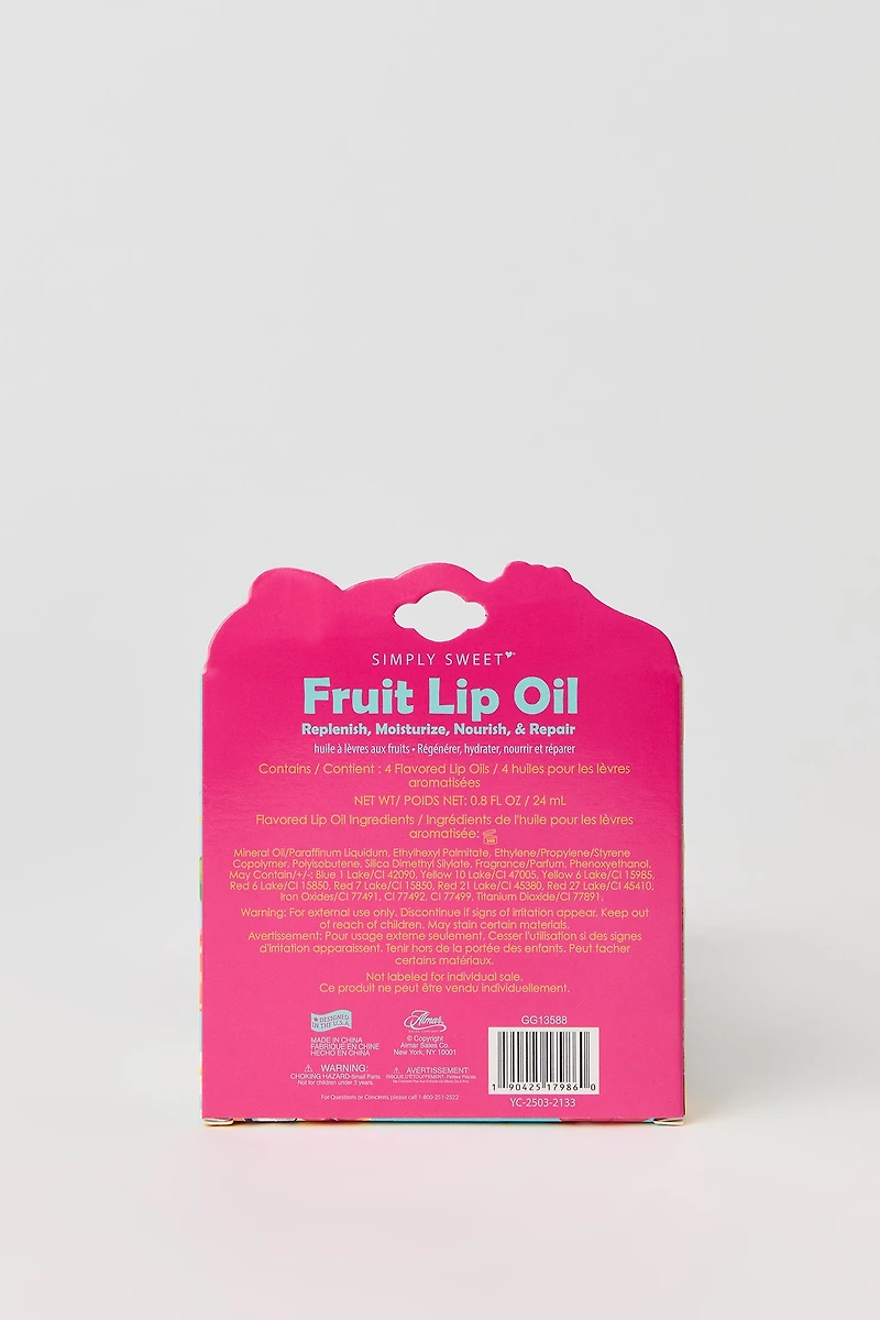 Fruit Lip Oil (4 Pcs)