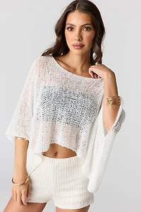 Poncho en tricot