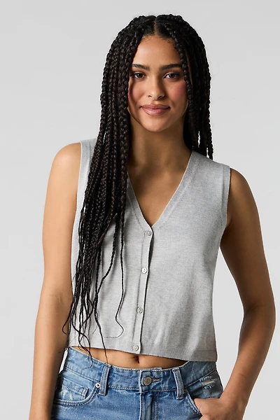 Veste boutonnée en tricot