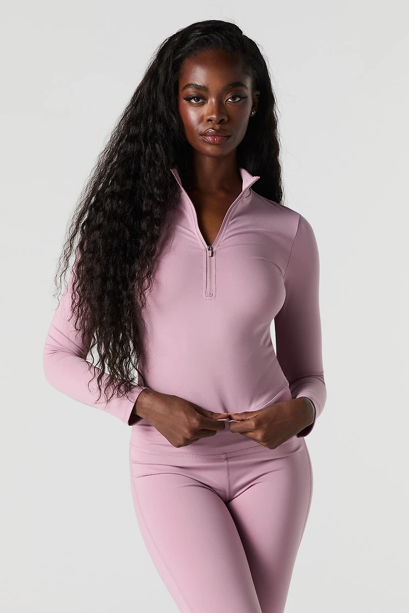 Active Quarter Zip Long Sleeve Top