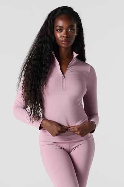 Active Quarter Zip Long Sleeve Top