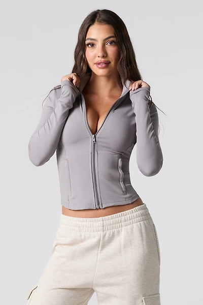 Active Zip-Up Cropped Jacket