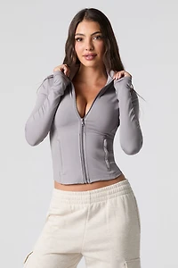 Active Zip-Up Cropped Jacket