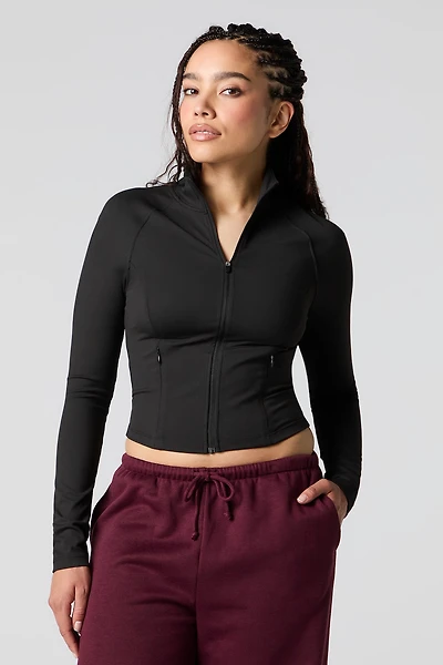 Blouson à glissière avec poche Active