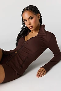 Blouson Active haute densité avec fermeture à glissière double