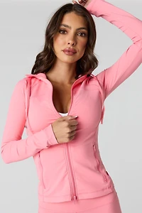 Sommer Ray Ultra Sculpt Active 2-Way Zip-Up Hoodie