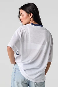 Graphic Mesh Football Jersey