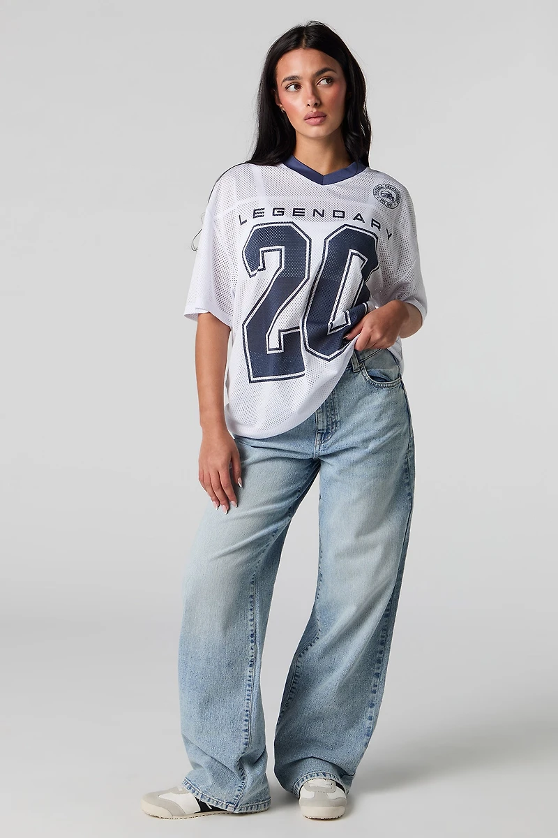 Graphic Mesh Football Jersey