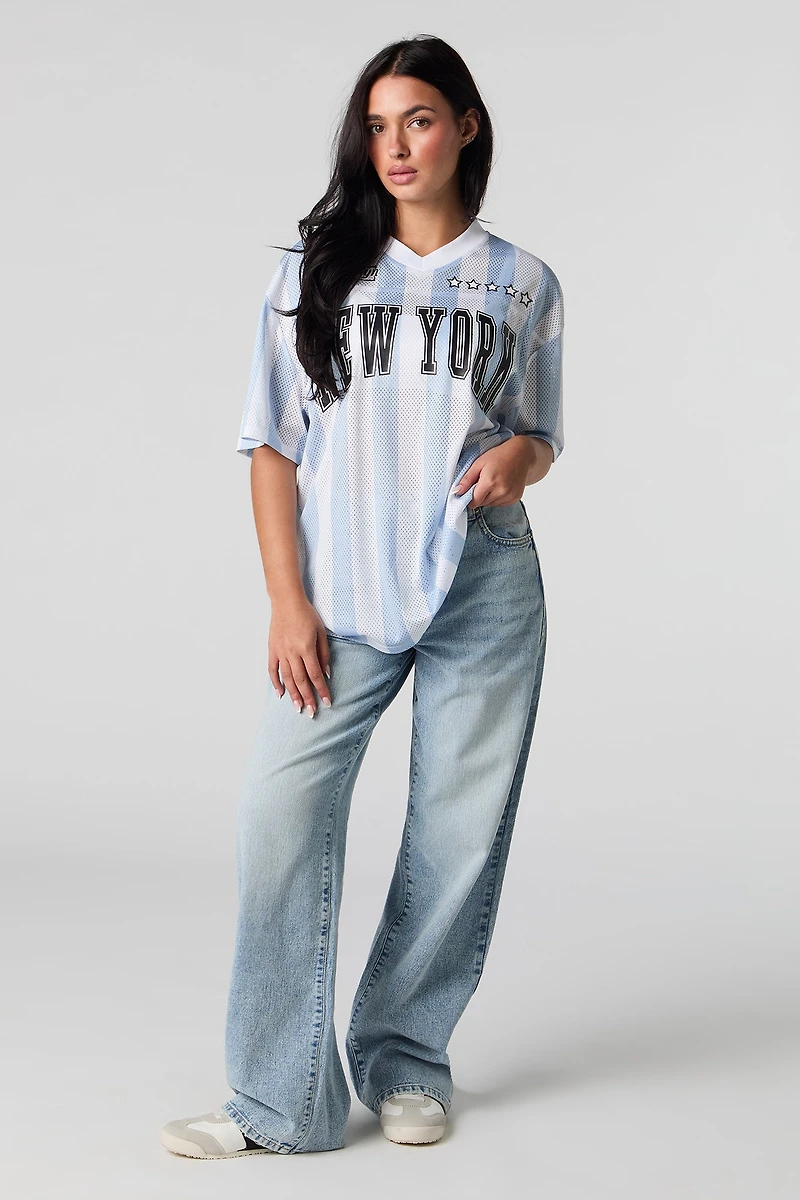 Graphic Mesh Football Jersey