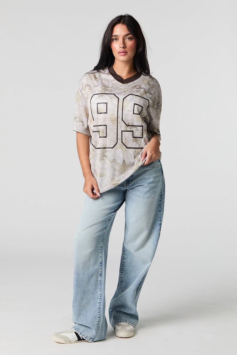 Graphic Mesh Football Jersey