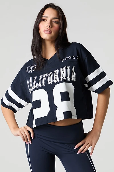 Sommer Ray Active Graphic Football T-Shirt