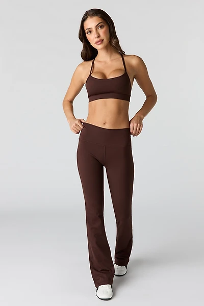 Legging à jambe évasée Active haute densité
