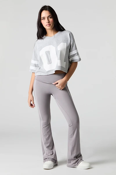 Pantalon évasé à détail passepoil Sommer Ray Active