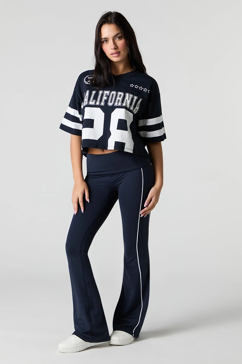 Sommer Ray Active Piping Detail Flare Pant