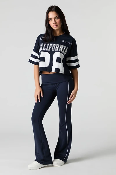 Sommer Ray Active Piping Detail Flare Pant
