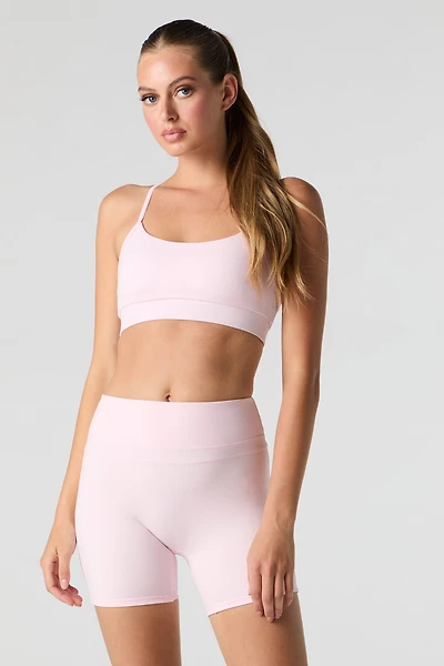 Short de cycliste Active ruché au dos