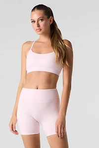 Active Ruched Back Biker Short