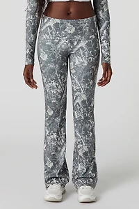 Pantalon à jambe évasée et taille repliée Active
