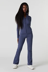 Pantalon à jambe évasée et taille repliée Active