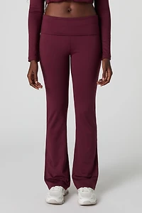 Pantalon à jambe évasée et taille repliée Active